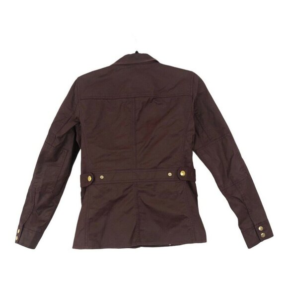 J. Crew Womens Size XS Deep Burgundy The Downtown Field Jacket Style 19034 - Picture 4 of 5